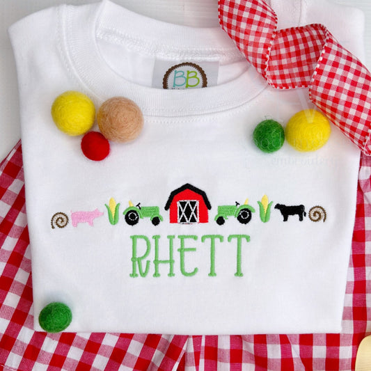 Farm Fill Embroidery Design