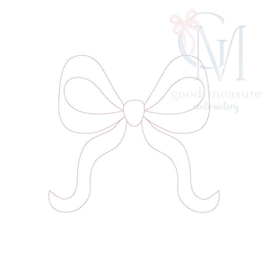 Vintage Stitch Heirloom Bow Embroidery Design