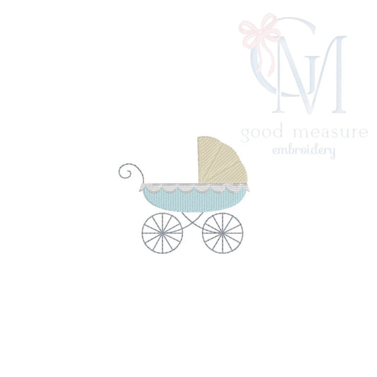 Mini Baby Carriage Embroidery Design