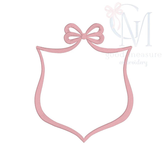 Bow Crest Embroidery Design