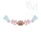 Football Cheerleader Name Frame Embroidery Design