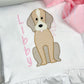 Girl Dog Embroidery Design