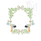 Double Stork Ivy Crest Embroidery Design