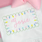 Christmas Light Name Frame Embroidery Design