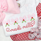 Bow Swag with Holly Berries Embroidery Design