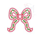 Bow with Holly Berries Embroidery Design