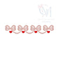 Elegant Valentines Bow Swag Embroidery Design