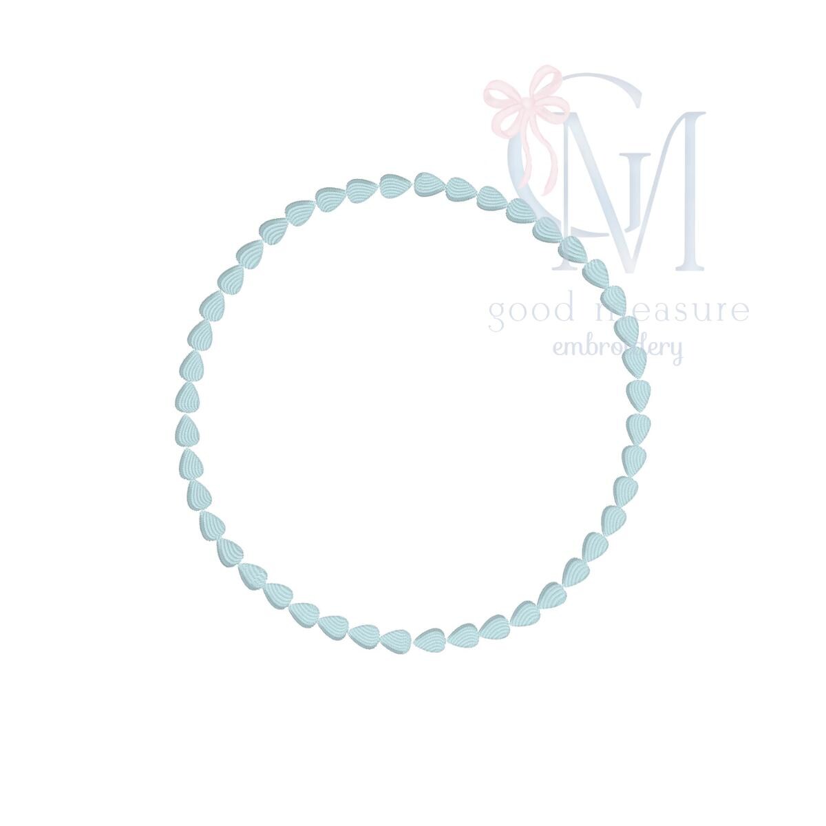 Heirloom Teardrop Monogram Frame Embroidery Design