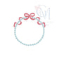 Heirloom Bow Teardrop Monogram Frame Embroidery Design
