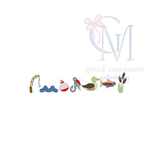 Mallard Fishing Mini Bundle Embroidery Design