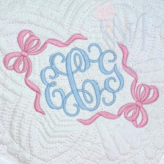 Heirloom Side Bow Frame Embroidery Design