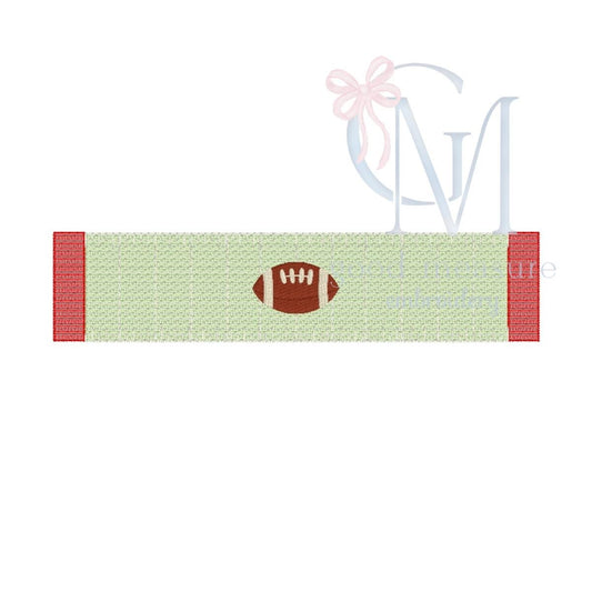 Sketch Football Field and End Zones Embroidery Design