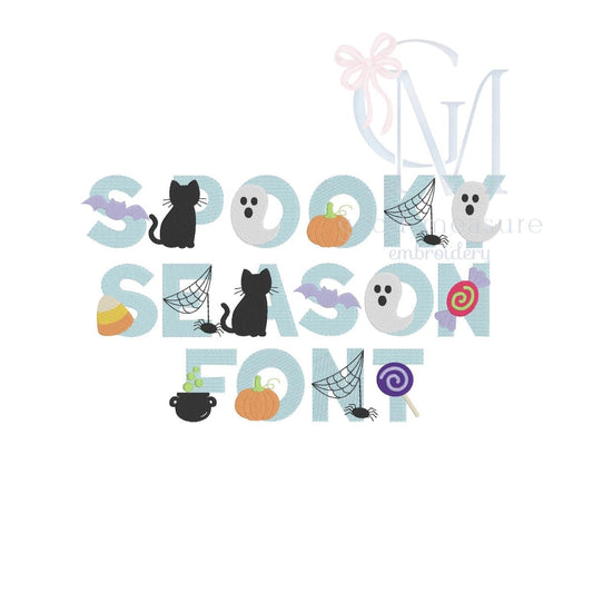 Spooky Season Font Machine Embroidery Design