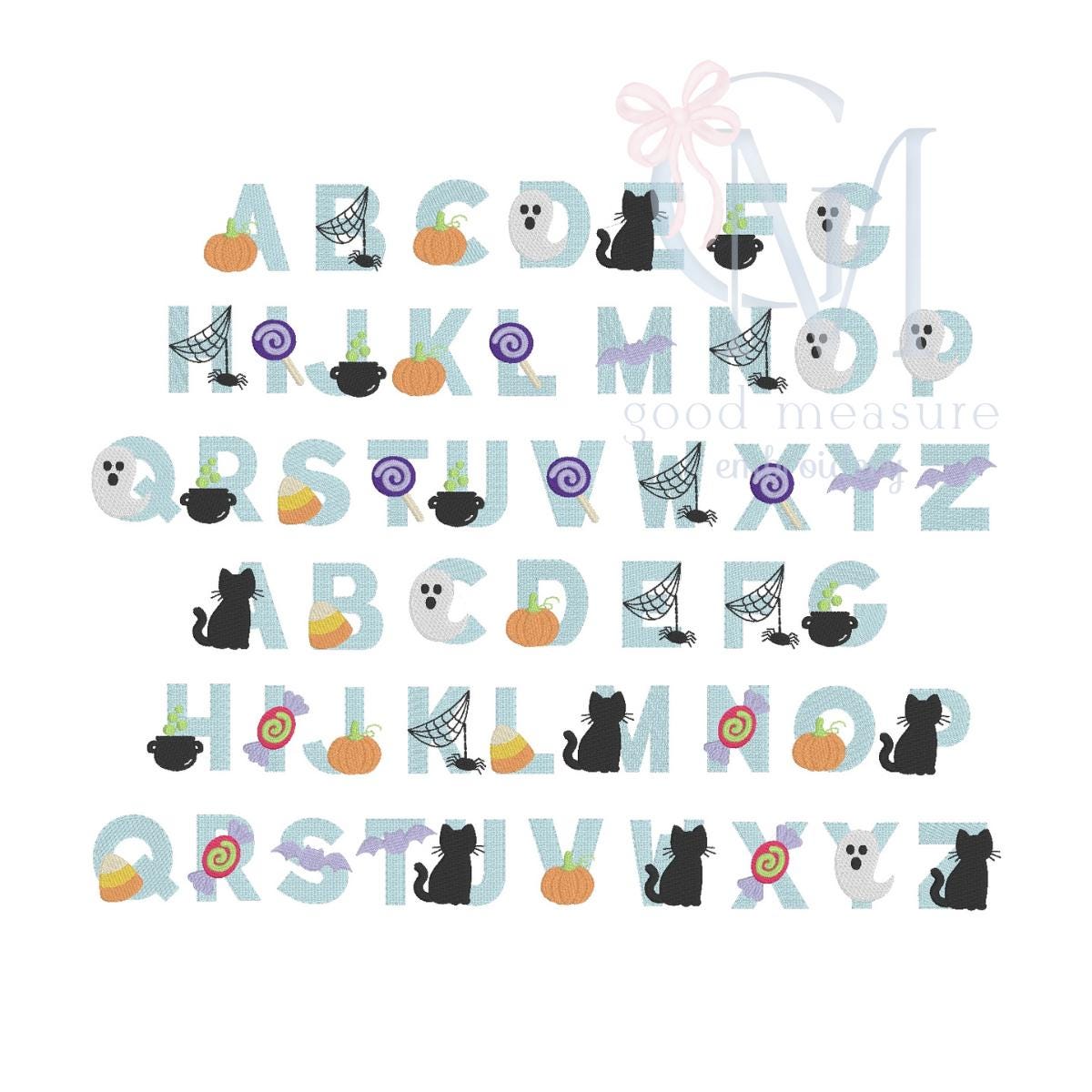 Spooky Season Font Machine Embroidery Design