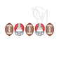 Football helmets sketch satin border Embroidery Design