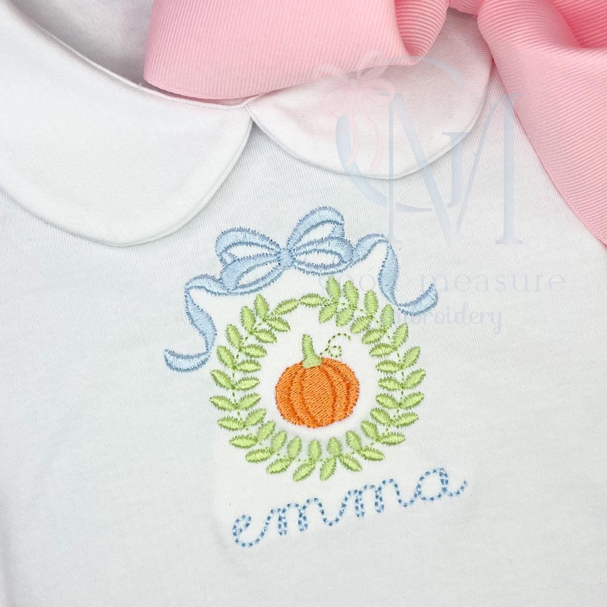 Pumpkin Laurel Mini Embroidery Design