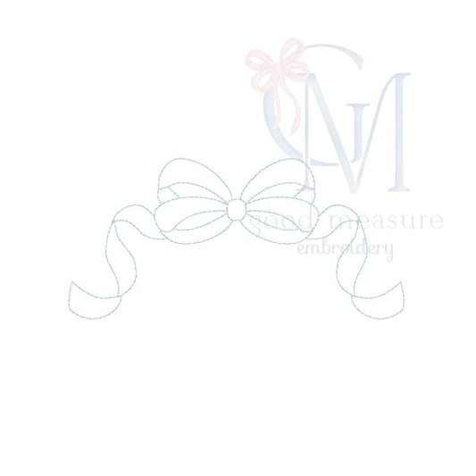 Sweet Bow Vintage Stitch Embroidery Design