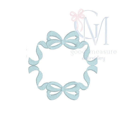 Fancy Bow Mini Frame Embroidery Design