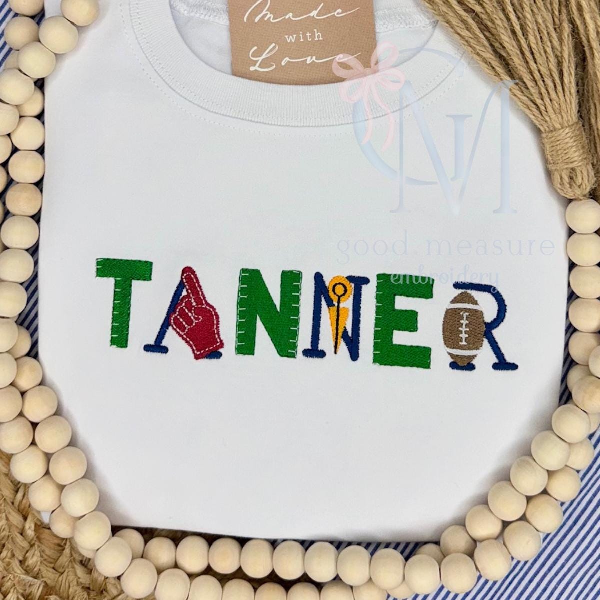 Touchdown Font Embroidery Design