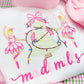 Sugar Plum Fairy and Christmas Tree Sketch Embroidery Design