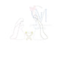 Vintage Stitch Nativity Embroidery Design
