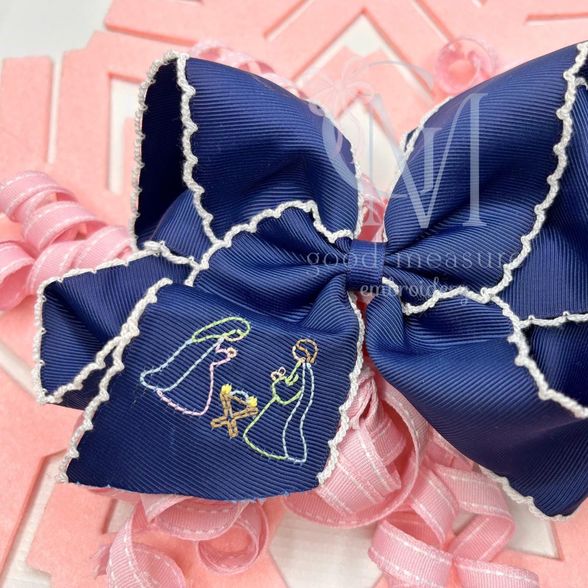 Mini Vintage Stitch Nativity Embroidery Design