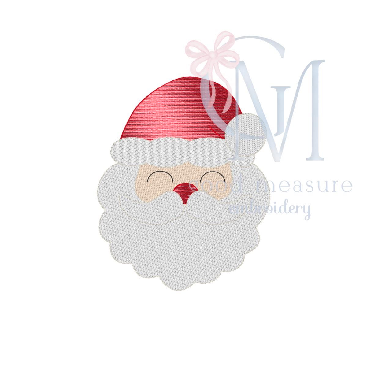 Santa Sketch Embroidery Design
