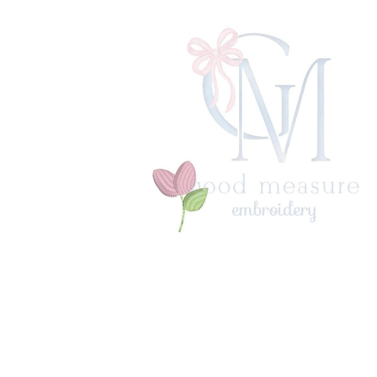 Tiny Single Rose Embroidery Design