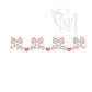 Floral Heart Swag Embroidery Design