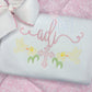 Sketch Cross Lilly and Dove Easter Embroidery Design