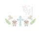 Sketch Cross Lamb and Dove Embroidery Design