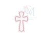 In the Hoop French Knot Cross Tag Embroidery Design
