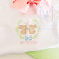 Bunny Pair Floral Wreath Easter Embroidery Design