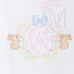 Sketch Bunny Floral Frame Easter Embroidery Design