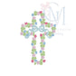Floral Cross Embroidery Design
