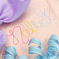 The Nora Font Embroidery Design