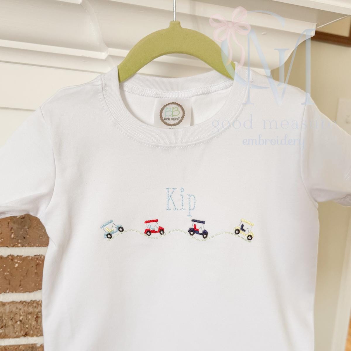 Golf Carts and Green Embroidery Design