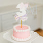 In the Hoop Bean Stitch Girly Applique Numbers Birthday Cake Topper Embroidery Design