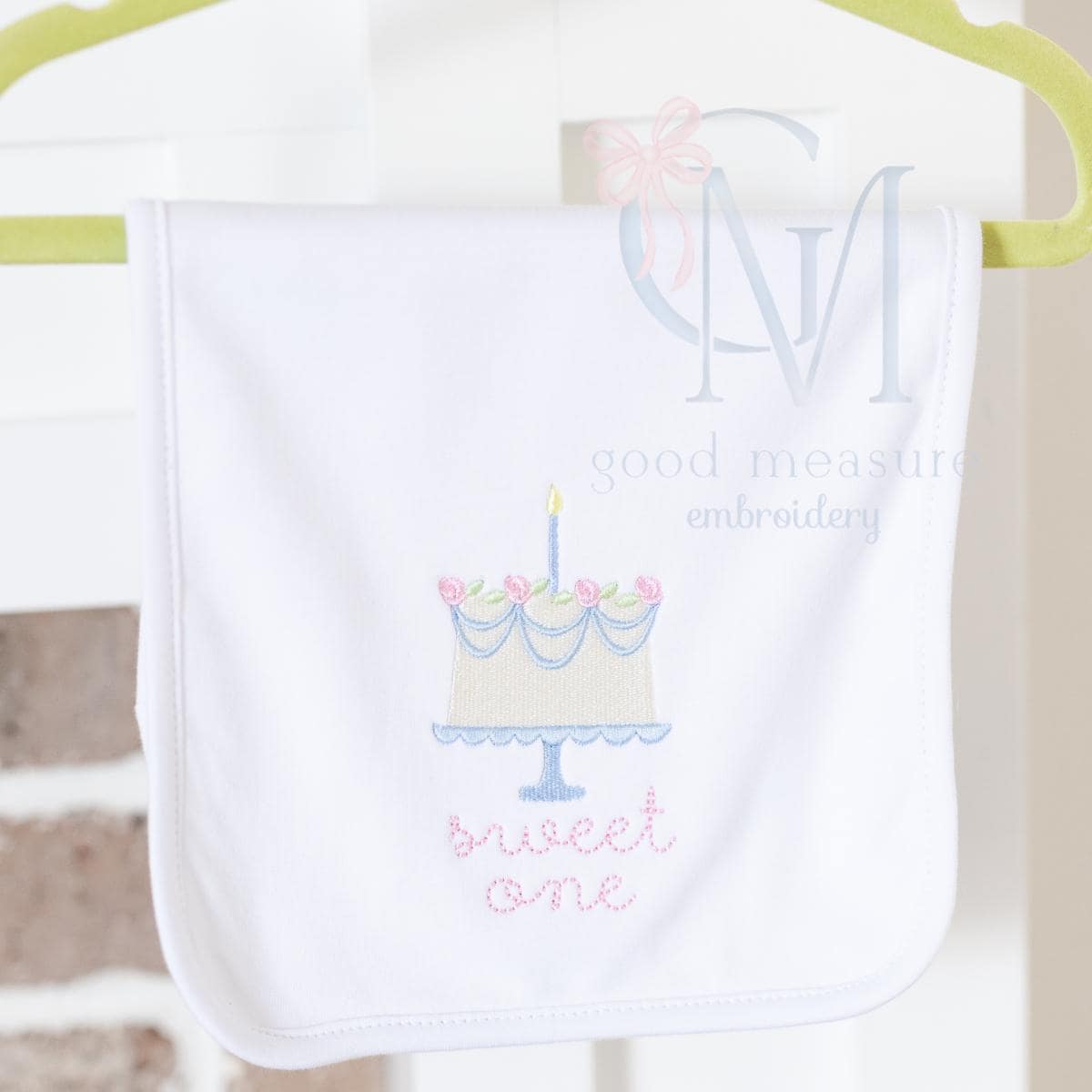 Floral Birthday Cake Mini Fill Embroidery Design