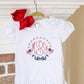 Bow and Stars Crest Machine Embroidery Design