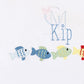 Fish Line Up Embroidery Design