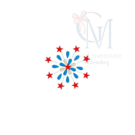 Firework Mini Fill Embroidery Design