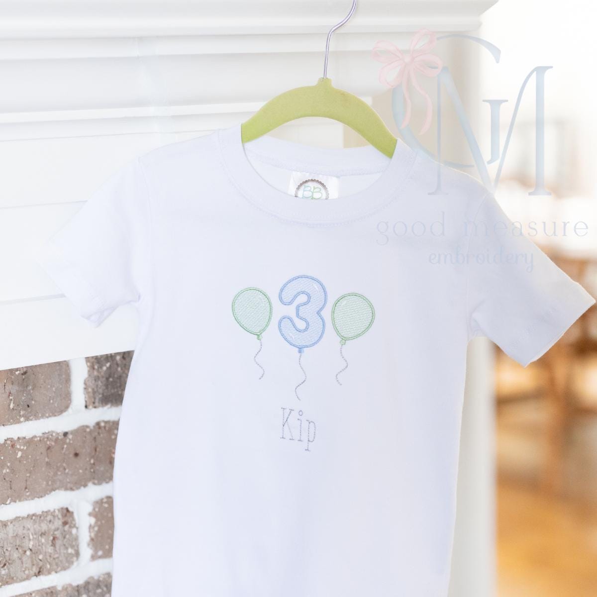 Sketch Satin Border Birthday Number Balloons Embroidery Design