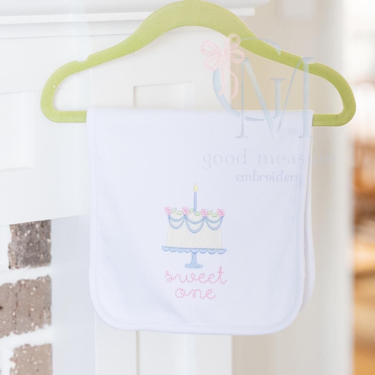 Floral Birthday Cake Mini Fill Embroidery Design