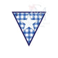 In the Hoop Star Pennant Banner Machine Embroidery Design
