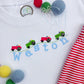 Tractors on Hills Embroidery Design