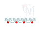 Bow Back To School Swag Name Frame Embroidery Design