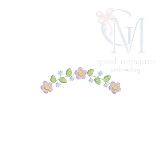 Vintage Daisy Spray Embroidery Design