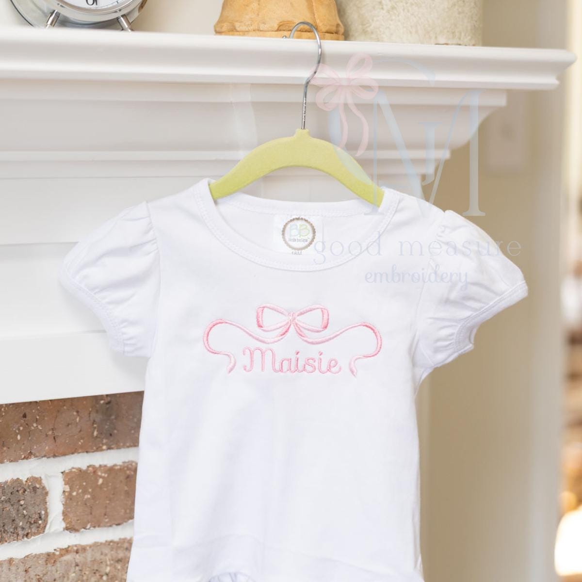 Fancy Two Toned Bow Elegant Satin Machine Embroidery Design
