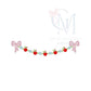 Floral Back To School Garland Name Frame Embroidery Design